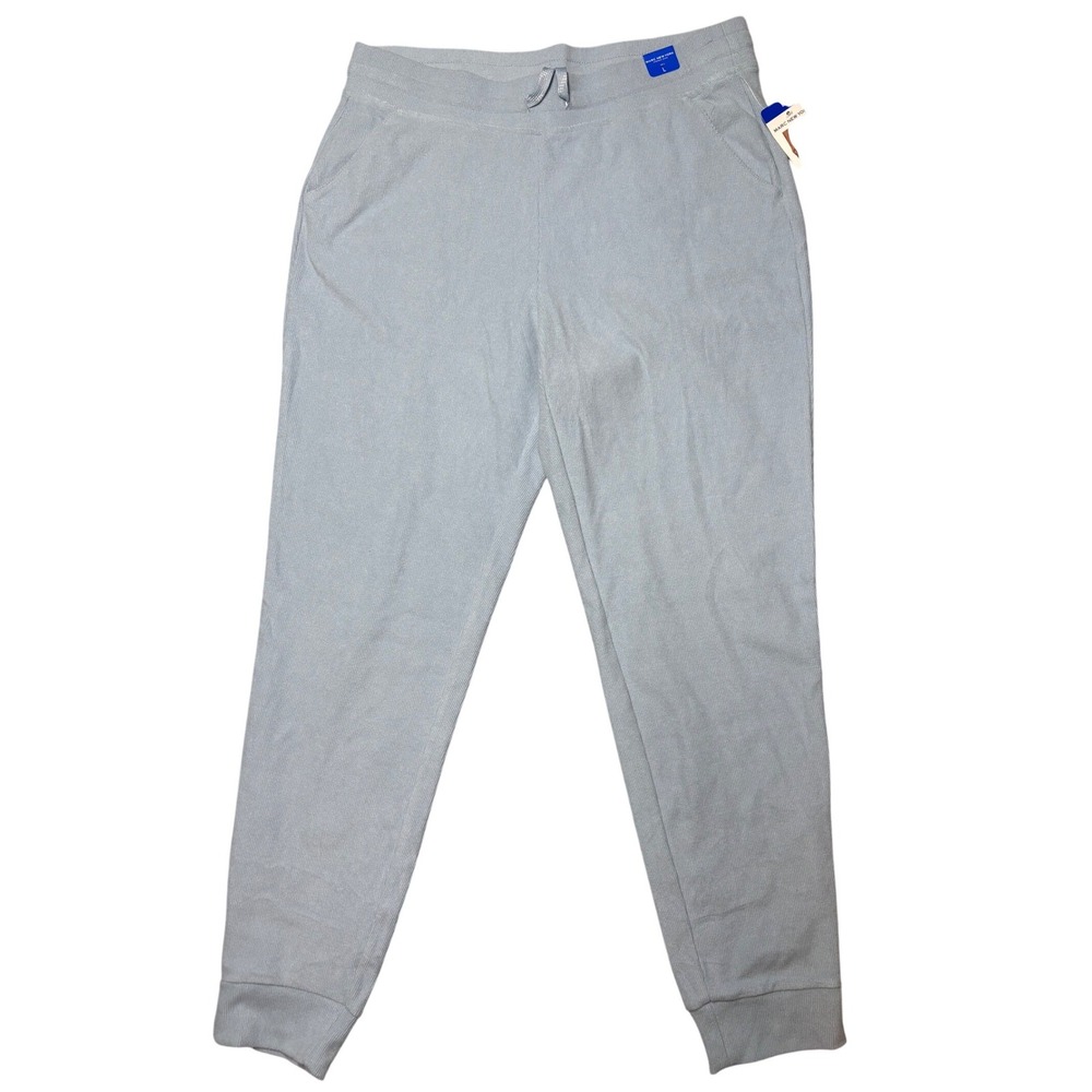 New Marc New York Andrew Marc Womens Blue‎ Ribbed Jogger Pants Size Large
